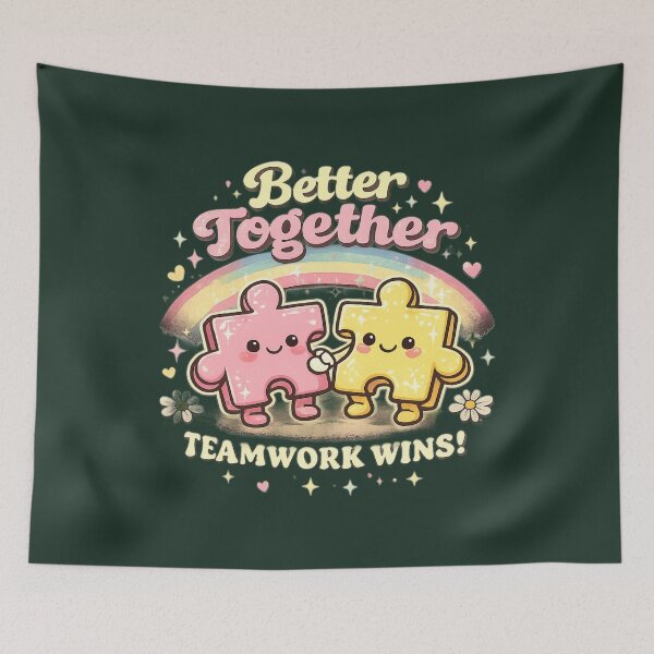 Item preview, Better Together Teamwork Puzzle Design designed and sold by CreativePallavi.