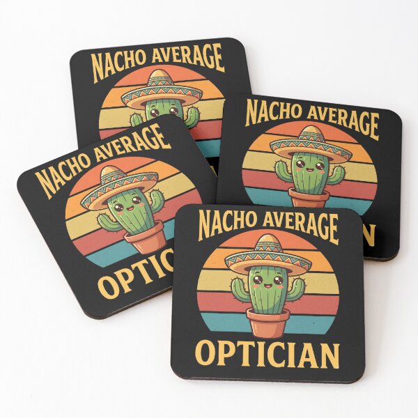 Item preview, Nacho Average Optician – Funny Optometrist Cactus Pun designed and sold by THREE LITTLE BEANS.