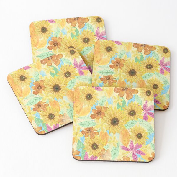 Item preview, Vintage Sun-Drenched Sunflower Floral designed and sold by FeeArtDesign.
