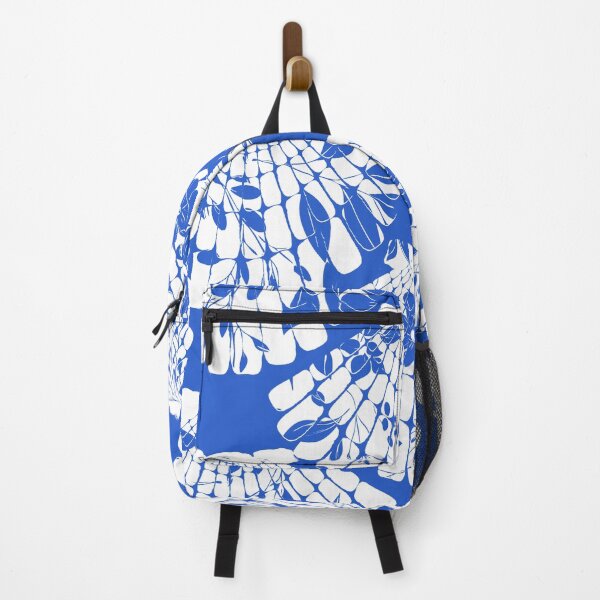 Item preview, Blue Seashell with Florals on White designed and sold by ArtyFridgees.