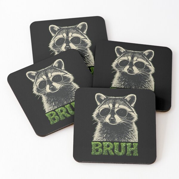 Artikelvorschau, Coole Waschbär-Sonnenbrille, Bruh-Meme, Trash-Panda-Kunst entworfen und verkauft von haitrieuic96.