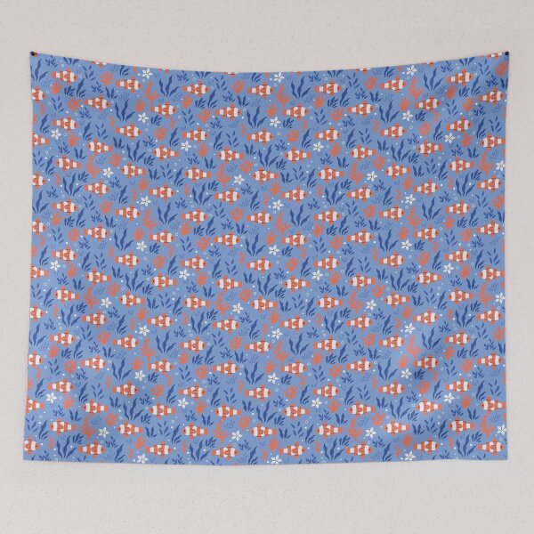 Item preview, clownfish, corals, and seaweed designed and sold by burbura.