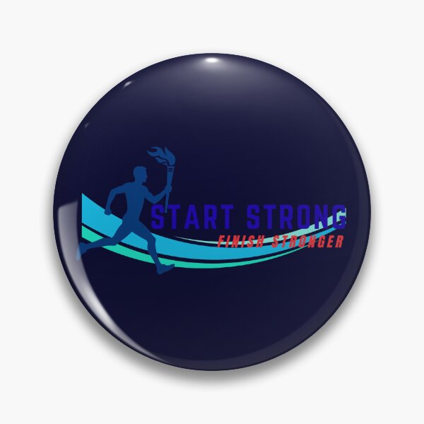 Item preview, Start Strong Finish Stronger Athletic Art designed and sold by LoudVictory.