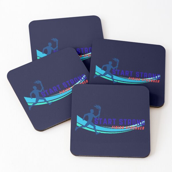 Item preview, Start Strong Finish Stronger Athletic Art designed and sold by LoudVictory.