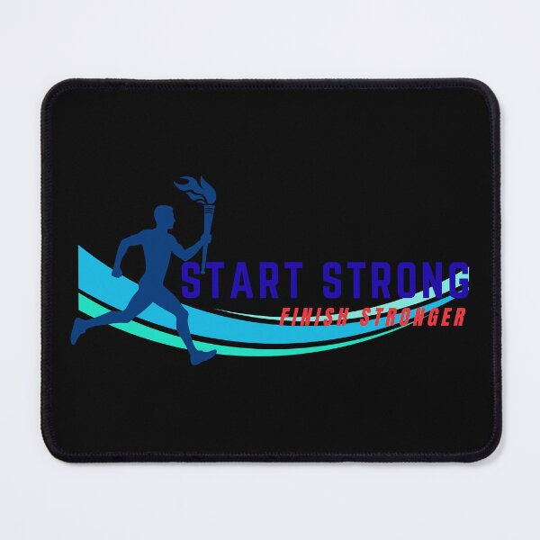 Item preview, Start Strong Finish Stronger Athletic Art designed and sold by LoudVictory.