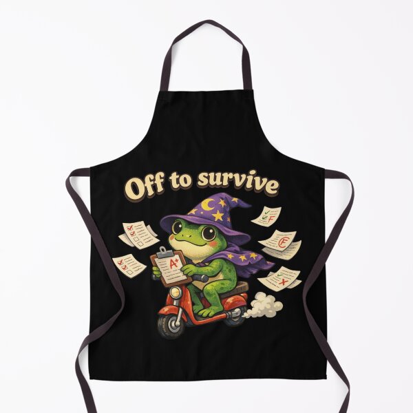 Item preview, Off to Survive State Testing Teacher wizard Frog designed and sold by CF_VintageDesign.