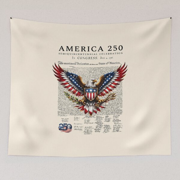 Item preview, America 250 Declaration Independence Eagle - White designed and sold by VSZNGRFX.