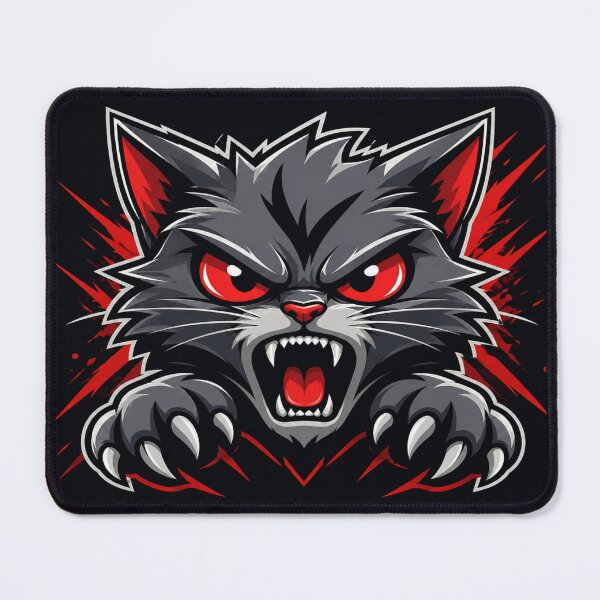 Artikelvorschau, Angry Cat Esports Maskottchen-Vektorlogo entworfen und verkauft von ArtoryNest.
