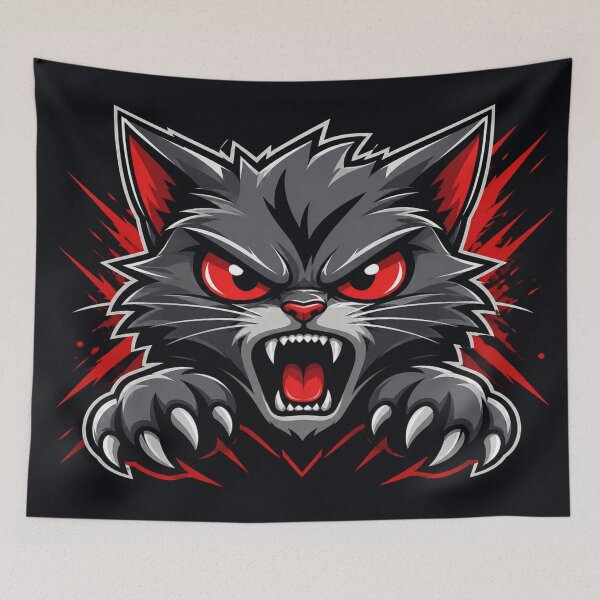 Item preview, Angry Cat Esports Mascot Vector Logo  designed and sold by ArtoryNest.