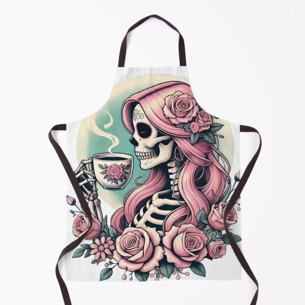 Item preview, Floral Skeleton Rose Gothic Art designed and sold by InkNovaLab.