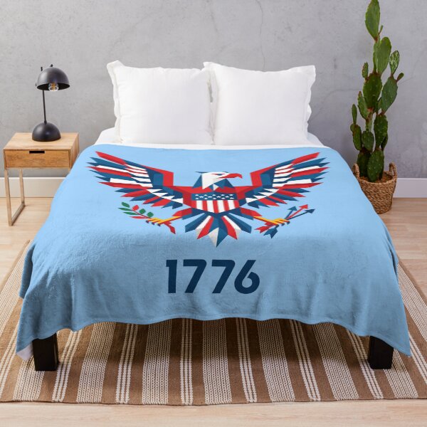 Item preview, 1776 Bauhaus Geometric Eagle Patriotic 4th of July Modernist Americana Art designed and sold by Cozy-Old-Pub.