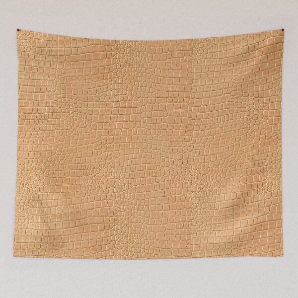 Item preview, Crocodile scale leather photo texture duvet cover - beige leather texture designed and sold by Kentala.