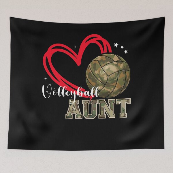 Item preview, Volleyball Aunt Camo Heart Love Design designed and sold by LashondaGreen89.