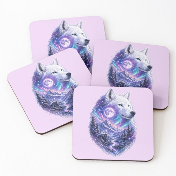 Item preview, Worlds Within Worlds: Celestial Wolf – Aurora Spirit Edition designed and sold by sunbowjp stadio.