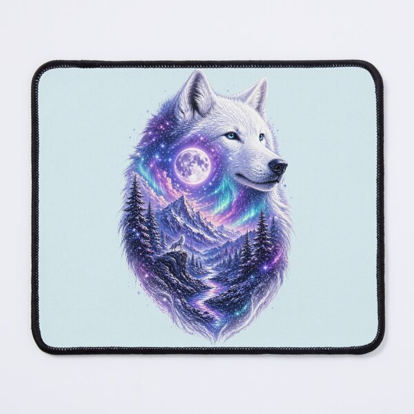 Item preview, Worlds Within Worlds: Celestial Wolf – Aurora Spirit Edition designed and sold by sunbowjp stadio.