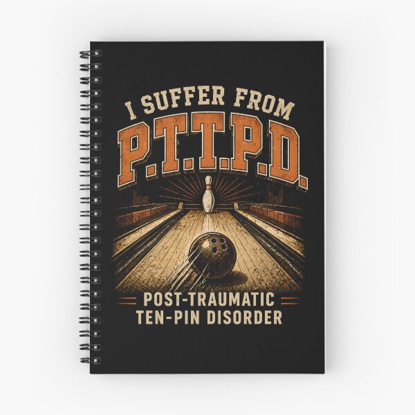 Item preview, I Suffer From P.T.T.P.D – Funny Bowling Ten Pin Humor designed and sold by THREE LITTLE BEANS.