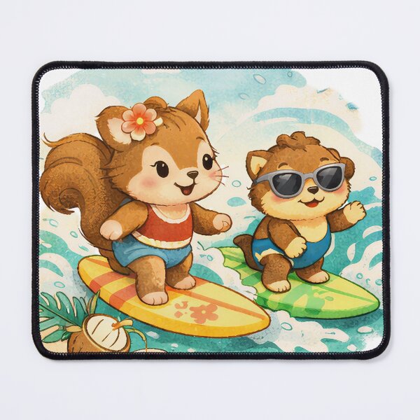 Item preview, Summer Vibes: Tropical Surfing Friends designed and sold by ForestCuties.
