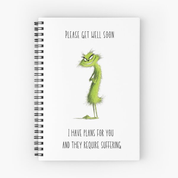 Item preview, Funny Dark Humor Get Well Soon Card designed and sold by VibePrints101.