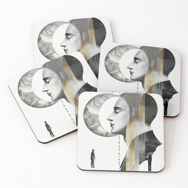 Item preview,  Lunar Soul — Minimalist Surreal Human Profile Art designed and sold by ArtisticVlad.