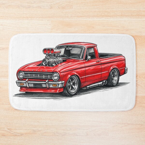 Item preview, Little red hot rod Ute designed and sold by Andyt.