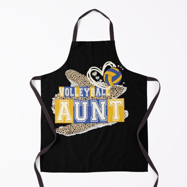 Item preview, Volleyball Aunt Leopard Blue Yellow Design designed and sold by LashondaGreen89.