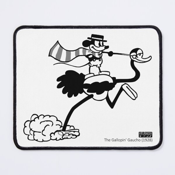 Item preview, Mickey - Riding the Ostrich (The Gallopin' Gaucho, 1928) designed and sold by eetoons1927.