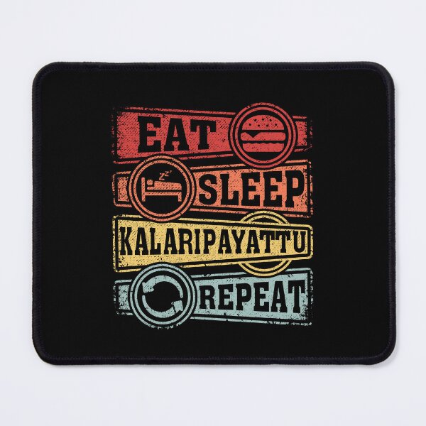 Item preview, Eat Sleep Kalaripayattu Repeat designed and sold by GabbyKash.