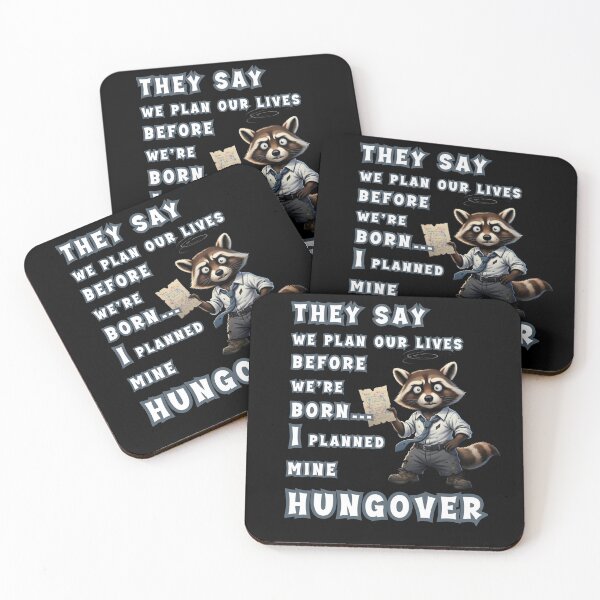 Item preview, Planning life sounds serious… until reality rewrites the script .Raccoon I plannde mine HUNGOVER designed and sold by Creative-Sanc.