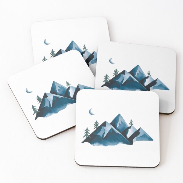 Item preview, Minimal Watercolor Mountains designed and sold by KD Merch.