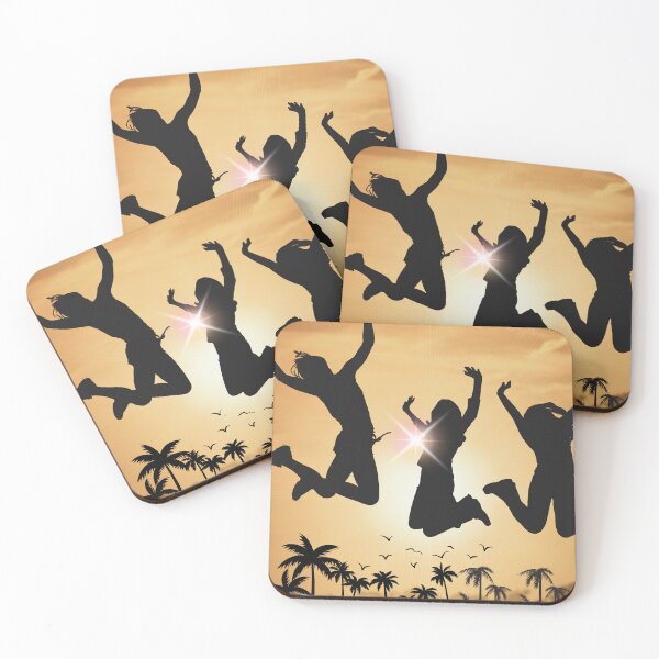 Item preview, People, Happiness, Jumping High, Jumping, Jumping to the Sky, Palms, Birds, Digital Prints, Gift Poster, Wallboard, Painting Pictures designed and sold by Kubilay-Digital.