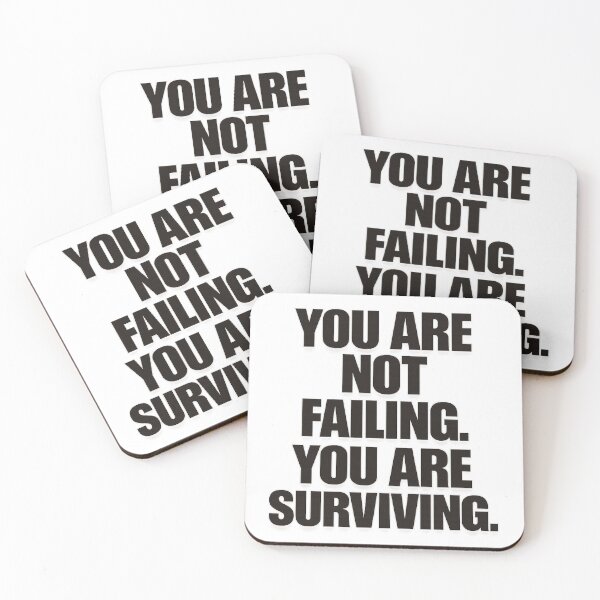 Item preview, You Are Not Failing You Are Surviving — Mental Health Art Print designed and sold by Oraibi.