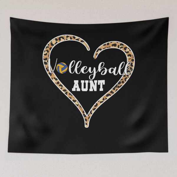 Item preview, Volleyball Aunt Leopard Heart Design designed and sold by LashondaGreen89.