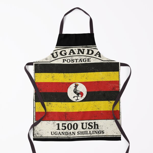 Item preview, Uganda Postage Stamp Flag Distressed designed and sold by BluecidDesign.