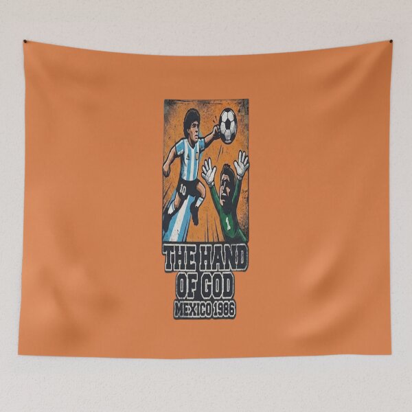Item preview, The Hand of God - Mexico 1986 Retro Football Cartoon designed and sold by NeoGK.