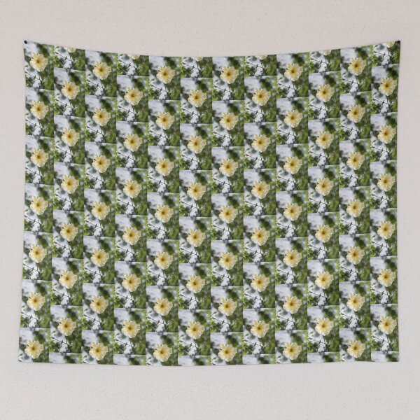 Item preview, Single Blooming Wild Rose in Soft Yellow designed and sold by Georgia Mizuleva.