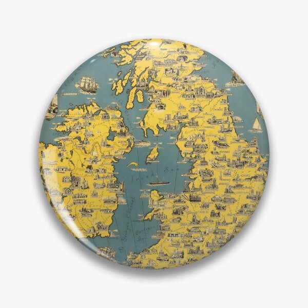 Item preview, Old Map of the British Isles - 1939 designed and sold by PetsArt.