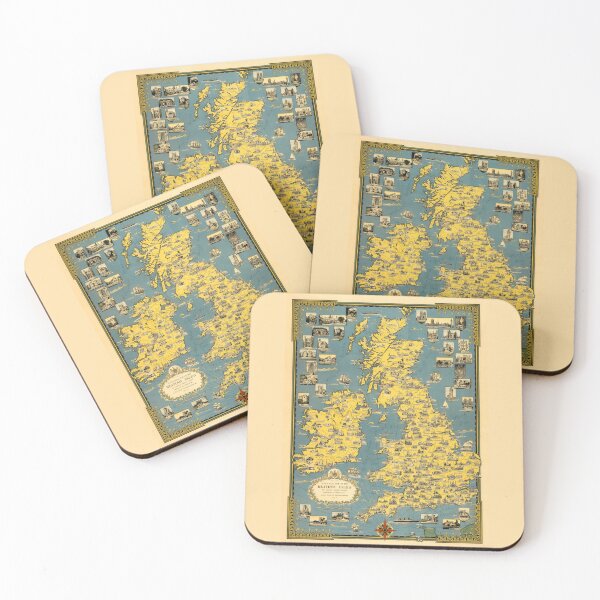 Item preview, Old Map of the British Isles - 1939 designed and sold by PetsArt.
