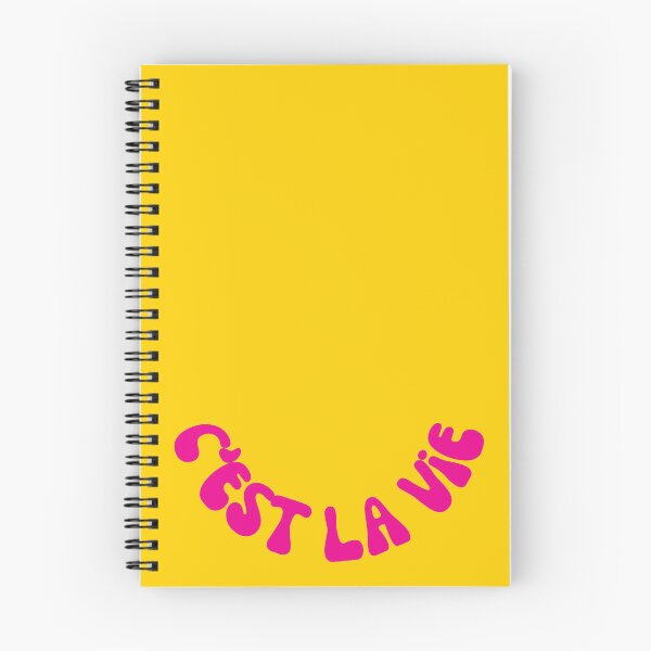 Item preview, C'est La Vie Pink Retro Wavy Typography - French Quote designed and sold by ElliDesign.