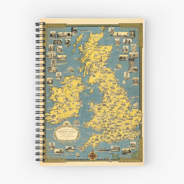 Item preview, Old Map of the British Isles - 1939 designed and sold by PetsArt.
