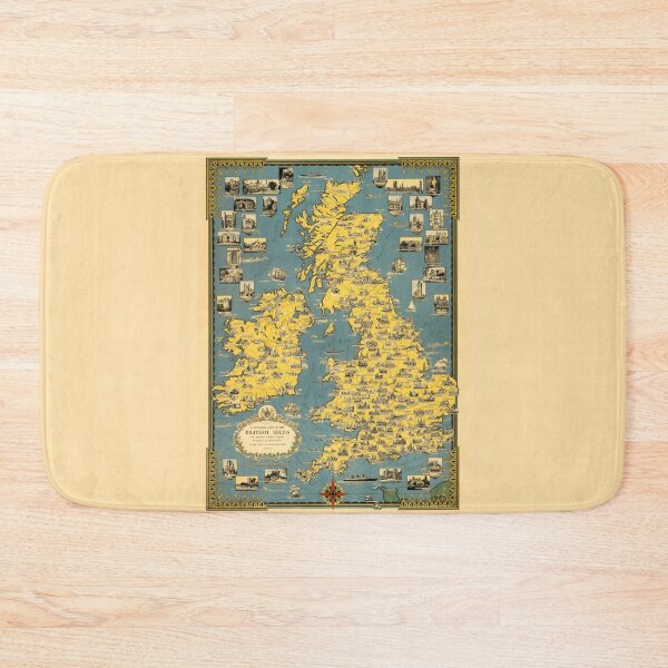 Item preview, Old Map of the British Isles - 1939 designed and sold by PetsArt.
