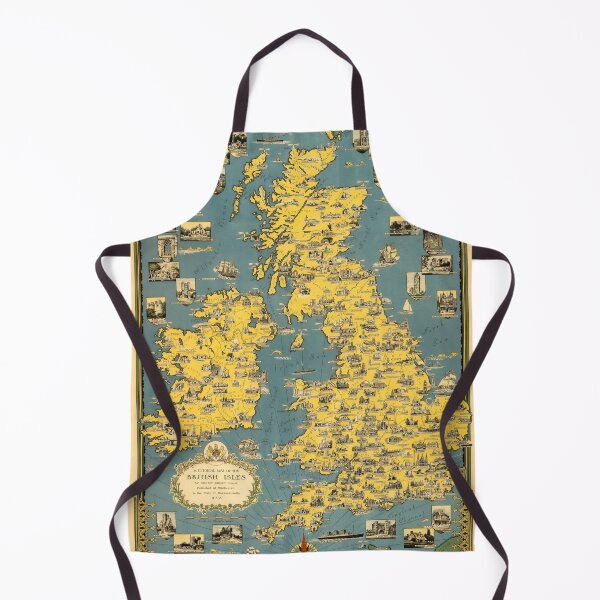 Item preview, Old Map of the British Isles - 1939 designed and sold by PetsArt.