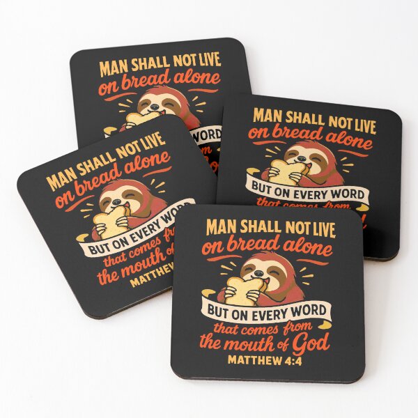 Item preview, Matthew 4:4 Man Shall Not Live On Bread Alone designed and sold by plushism.