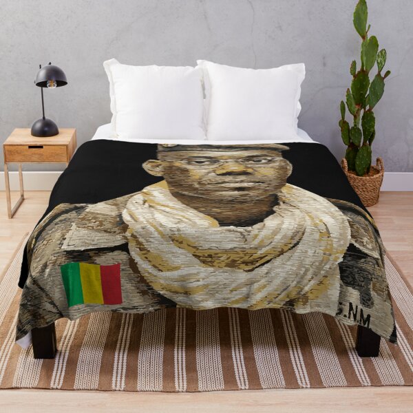Item preview, Oil portrait - Malian officer designed and sold by Wolagno.