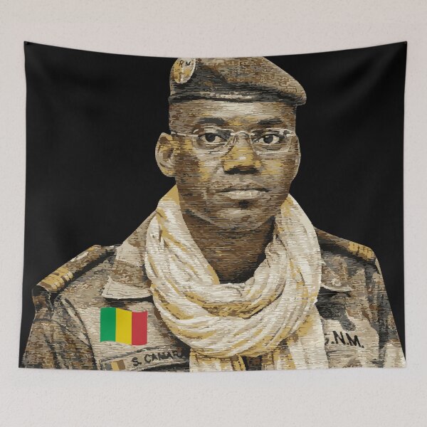 Item preview, Oil portrait - Malian officer designed and sold by Wolagno.