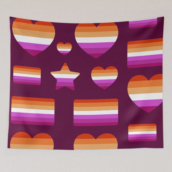 Item preview, Lesbian Pride Sticker Pack. WLW flag pack. designed and sold by CoCoArt-Ua.