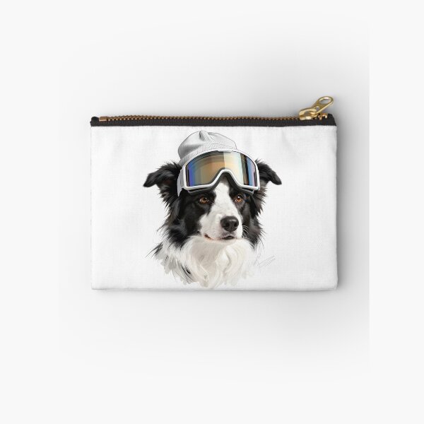 Item preview, Border Collie Snowboard Dog Portrait | Ski Goggles Border Collie Winter Art designed and sold by Fur Honcho.