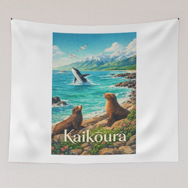 Item preview, Kaikoura New Zealand Seaward Kaikoura Whale Coast South Pacific Frontier designed and sold by Aryabek.