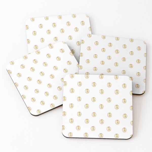 Item preview, Golden Ornate Seal Minimalist Repeating Pattern designed and sold by Rehnair.