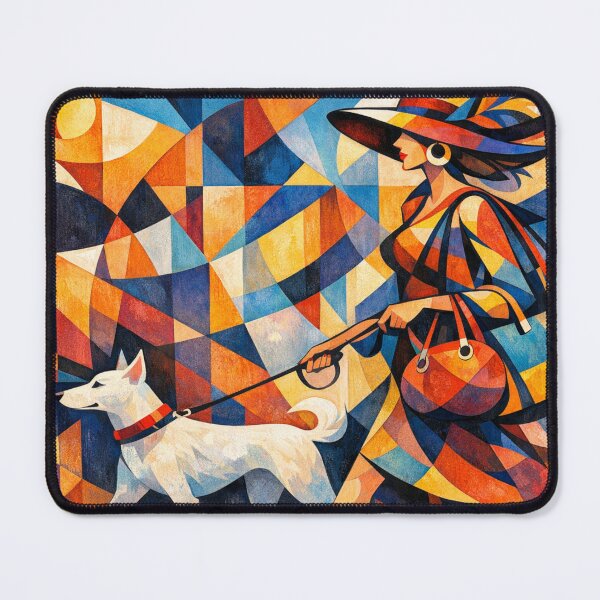 Item preview, Elegant geometric strolling scene designed and sold by Sigtrix.