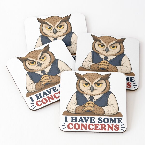 Item preview, Funny Owl Office Sticker designed and sold by Gentlestate.